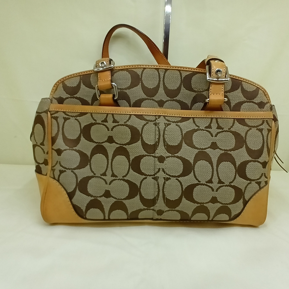 Coach Y2K Signature Hampton Tassel Satchel Handbag 6828 Coach - Picture 3 of 15